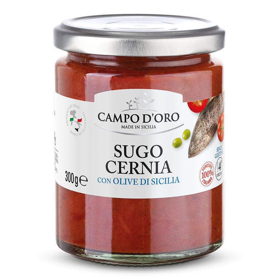 SALSA DE TOMATE CON MERO Y ACEITTUNAS