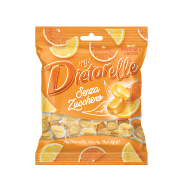 CARAMELOS DUROS DE NARANJA Y LIMÓN SIN AZUCAR (70gr)