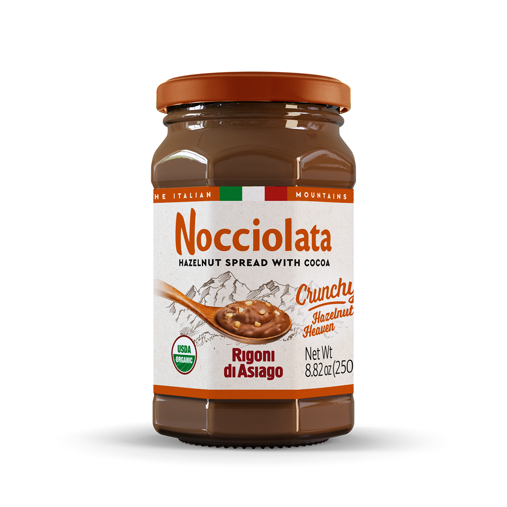 CREMA ECOLÓGICA DE CACAO Y AVELLANA CRUNCHY SIN LACTOSA 250gr