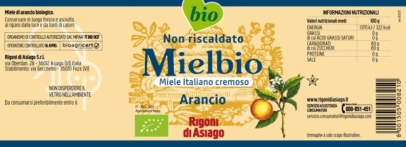 MIEL ORGÁNICA DE NARANJA 25gr