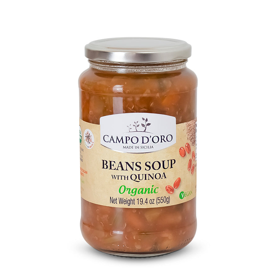 SOPA DE HABICHUELAS ORGÁNICOS CON QUINOA