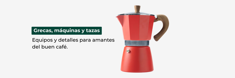 GRECAS, MAQUINAS Y TAZAS