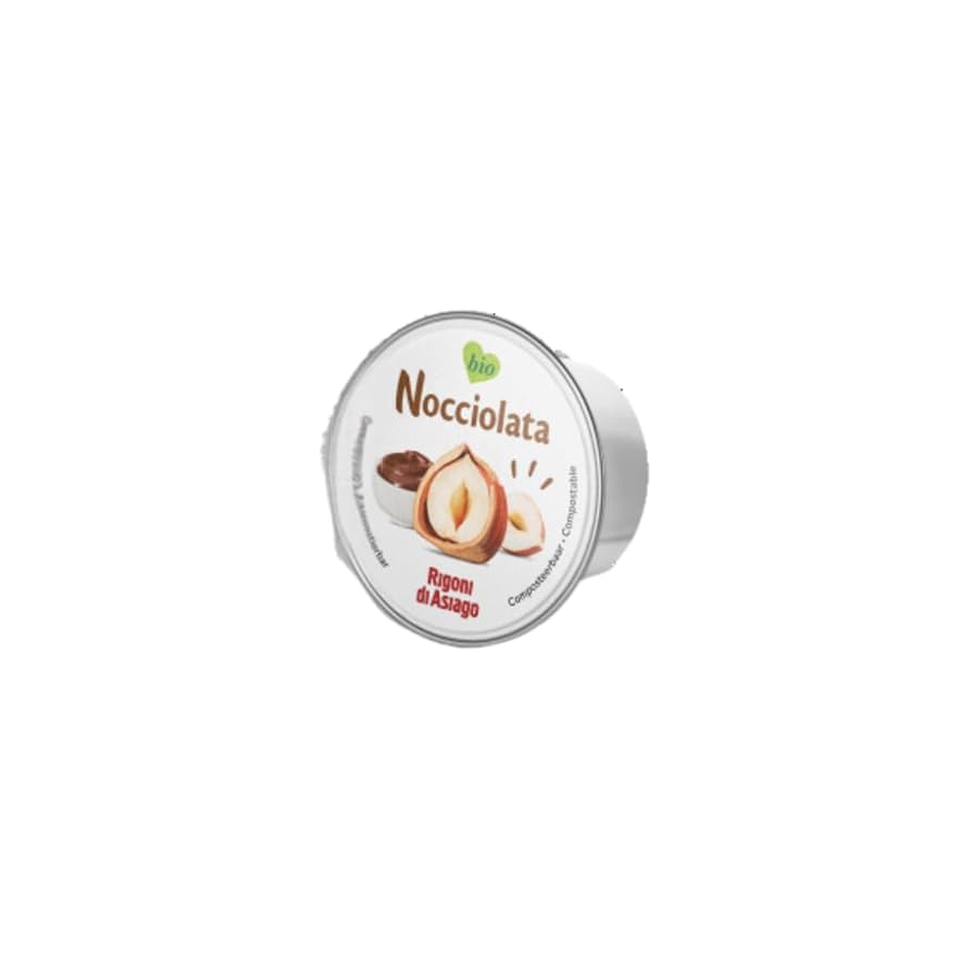 NOCCIOLA DARK (sin lácteos) cacao orgánico avellana - compostable 15gr