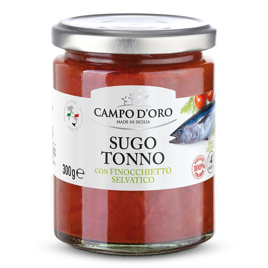 SALSA DE TOMATE CON  ATÚN E HINOJO