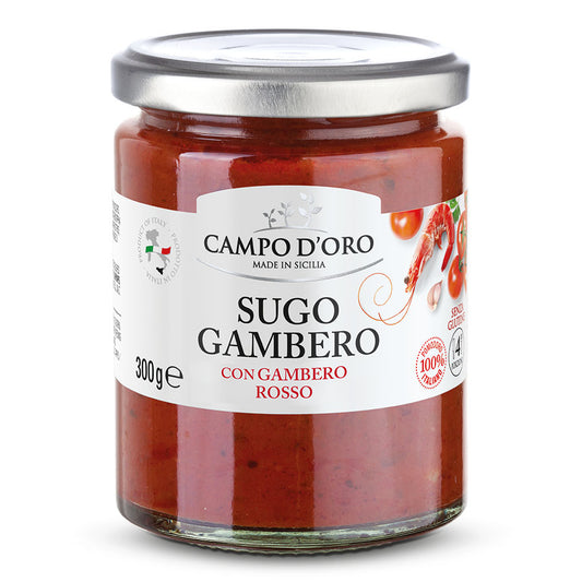 SALSA DE TOMATE CON  CAMARONES