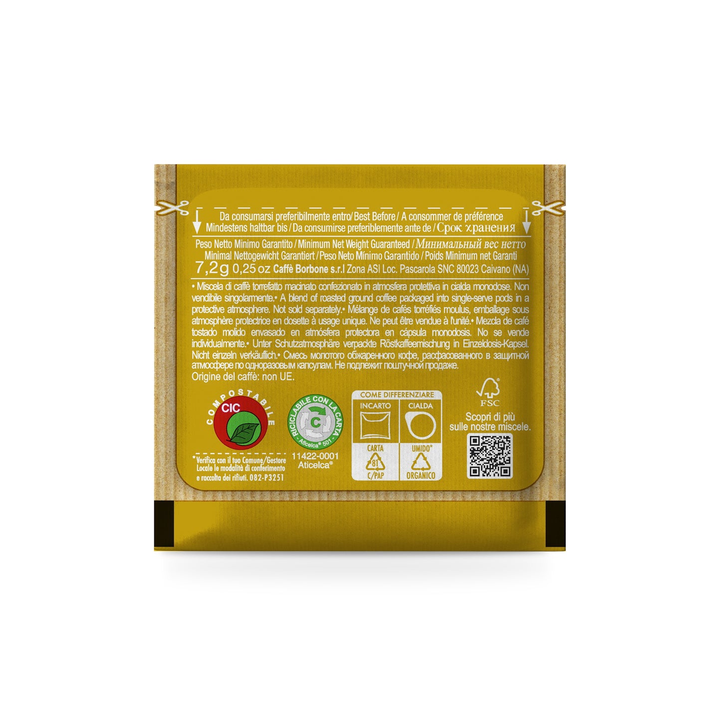 Caja Cialda Micela Oro 150 unidades