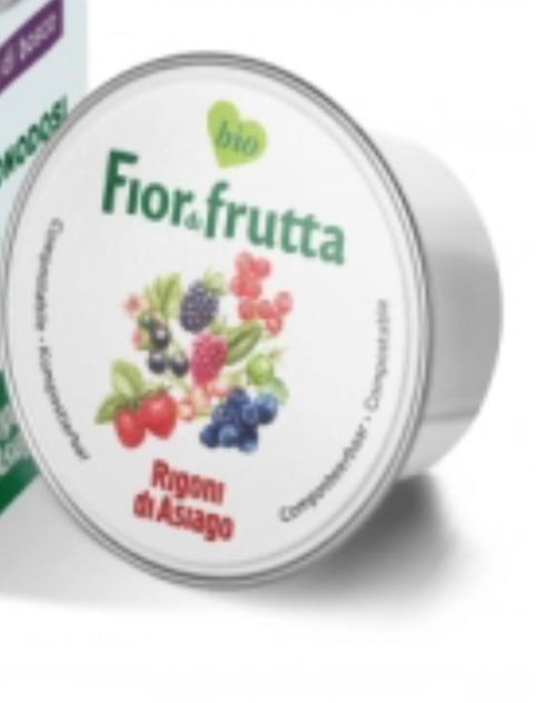 Crema de frutas orgánicas Fiordifrutta Wildberries en envase compostable