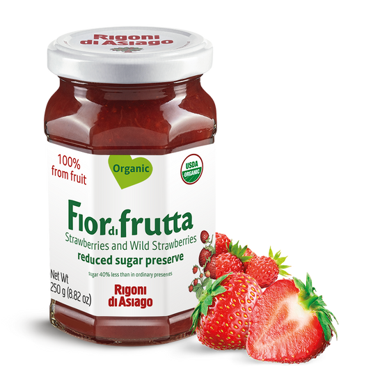 MERMELADA ECOLÓGICA DE FRESA Y FRESA SILVESTRE 800gr