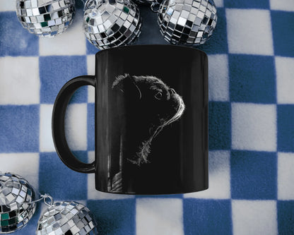 Taza de café Pug Black